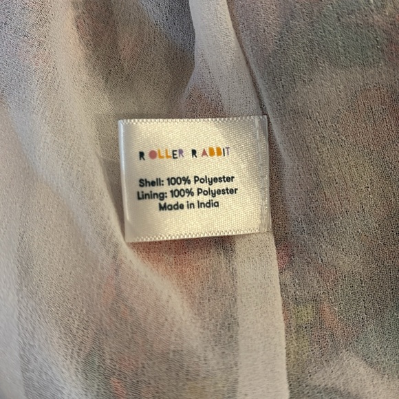 Roller Rabbit Gorgeous Floral Ondika Flutter Sleeve Dress Medium - Picture 5 of 9